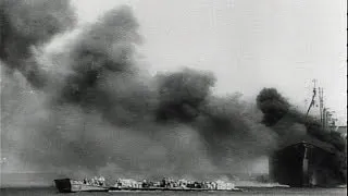HD Historic Archival Stock Footage WWII - Jap Ships Smashed At Guadalcanal 1943