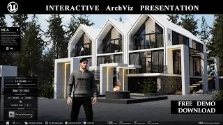 Интерактивная архитектурная 3D визуализация | Unreal Engine 5 ArchViz | River Hotel