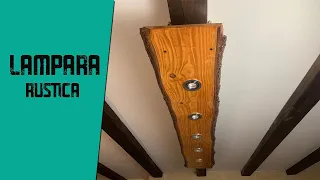 Como hacer una LAMPARA RUSTICA DE MADERA