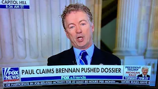 Rand Paul explains Brennan's criminal role in spreading the dossier and probe