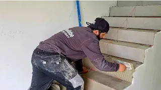 How is Stair Tile Laying Made? | A to Z Stair Tile Flooring | Stair tile flooring