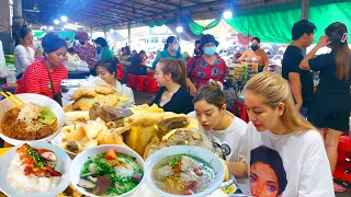 Cambodia's Most Popular Noodles! Rice Noodle, Beef Noodle Soup, Spring Rolls - Best Street Food