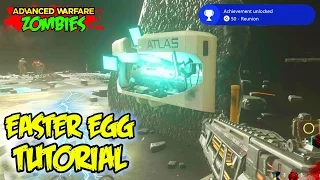 EXO ZOMBIES "DESCENT" EASTER EGG TUTORIAL - FULL "REUNION" ACHIEVEMENT (Advanced Warfare DLC 4)