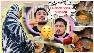 Bohot Dino Baad Nida Ne Khana Banaya 😍 | Maze Toh Lena Banta Hai😝😂 | Sufiyan and Nida♥️