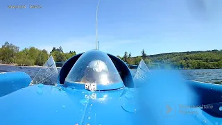 lots of go pro cams on jet powered model Bluebird k7 (Donald Campbell