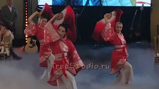 🪭 Азиатский танец с веерами в исполнении трио восточных русских танцовщиц на мероприятии / празднике