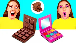 Desafío De Comida Real vs. De Comida Chocolate | Guerras de Bromas por Fun Fun Challenge