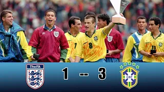 Brazil vs England 3 - 1 |  1995 Friendly Extended goals & highlights