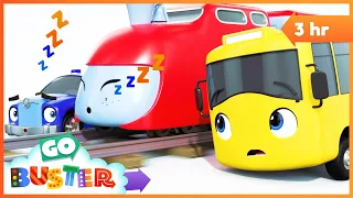 Buster And The Sleepy Train | Go Buster - Bus Cartoons & Kids Stories