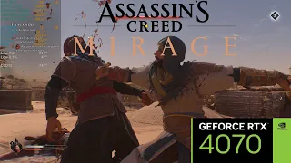 RTX 4070 - Assassin's Creed Mirage (1080p /1440p /2160p /DLSS ON & OFF)