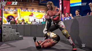WWE 2K22 EDGE VS. AJ STYLES GAMEPLAY! WRESTLEMANIA 38