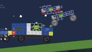 Bad Piggies - Fastest vehicles race and accidents 3