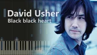 David Usher - Black Black Heart НОТЫ & MIDI | КАРАОКЕ | PIANO COVER