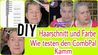 #diy  Haarschnitt und Farbe|   Wir testen den CombPal Haarschneidekamm 💇🏼‍♀️