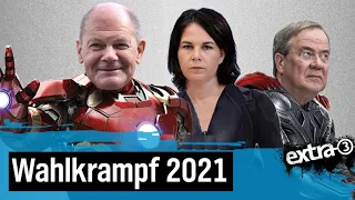 Wahl 2021: Triell oder Dreikrampf ums Kanzleramt? | extra 3 | NDR