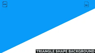 How To Create Simple Triangle Background Using With HTML And CSS | CodeExpress