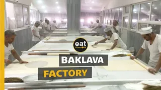 Turkish  Dessert Factory - How to make Baklava - İmam Çağdaş Gaziantep