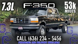 7.3L Diesel For Sale: 1994 Ford F-350 XLT Crew Cab OBS 4x4 With Only 53k Miles