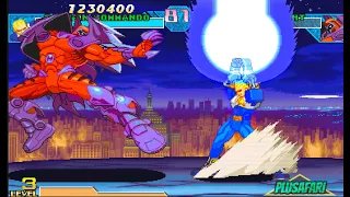 Marvel vs Capcom - Captain Commando Playthrough - Ending - 60fps - Playstation 1 - 4k