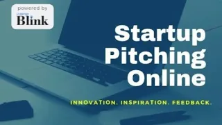 Online Global Startup Pitching 18 December 2019
