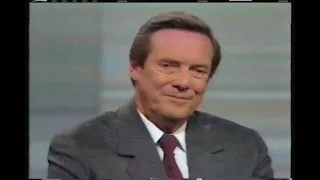 An hour of KERA TV 13 Dallas PBS (MacNeil/Lehrer News Hour, Money World, Tom Brown's Journal) 1985