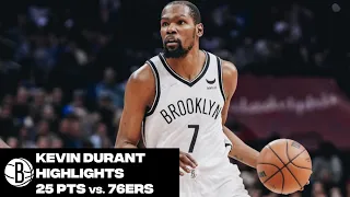 Kevin Durant Highlights | 25 Points vs. Philadelphia 76ers