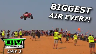 600hp RZR and X3 drags and HUGE air Huckfest! UTV Takeover Day 3!