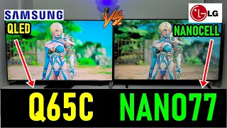 SAMSUNG Q65C vs LG NANO77: QLED vs Nanocell / Smart TVs 4K