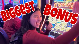 BEST SLOT MACHINE AT THE PALMS CASINO | THE BIGGEST BONUS I'VE WON YET! 2024 | Las Vegas | Fun Sizer