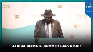 South Sudan President Salva Kiir Mayardit speech at Africa Climate Summit