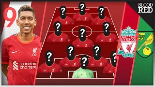 Roberto Firmino Starts! | Team Selector | Liverpool vs Norwich City