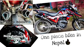 One piece bike in nepal | Xr 190 | New helmet | Modification • | KS VLOGS | HOLLIGANS | SUKU | HAKU