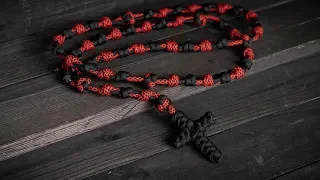 Paracord catholic Rosary  How it's made DIY tutorial