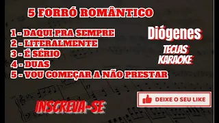 KARAOKE - 5 MUSICAS DE FORRO ROMANTICO 2024