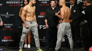 UFC Fight Night 103 Weigh Ins/Face Offs - BJ Penn vs. Yair Rodriguez