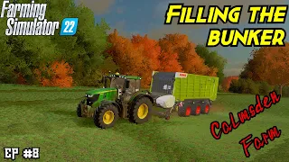 Filling The Bunker-Farming Simulator 22-Calmsden Farm-Ep 8