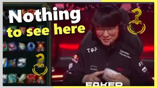 Faker awkward Silence after he does This: