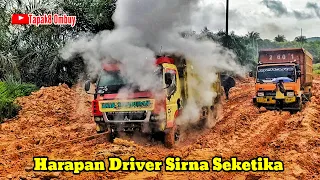 Menyedihkan Mesin Truck HDL Meledak Ketika Berjuang Habis-habisan Dari Cengkraman Lumpur Tanah Merah