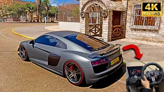 Audi R8 - Steering Wheel Gameplay | Forza Horizon 5