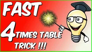 Fast 4 Times Table trick - The Brick Method