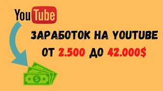 Заработок на YouTube от 2.500 до 42.000$, не снимая видео. Заработок в интернете.