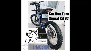 Sur Ron Street Legal Turn Signal Kit Install V2 X160 X260 Talaria E-MX Shop