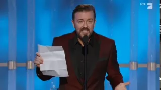 Ricky Gervais mocks Jodie Foster "The Beaver"