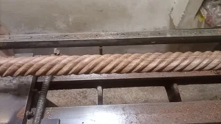 How to make wood rope design with woodturning machine