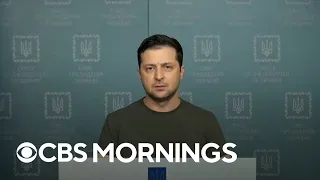 Ukraine's Zelensky encourages his people to fight back against Russian aggression