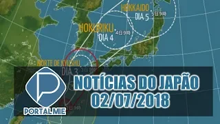 Japão: Notícias de 02 de julho de 2018 no Portal Mie