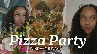 MARCH MADNESS: FRESH MILLED FLOUR PIZZA DOUGH -  PIZZA PART - SUNDAY FUNDAY - MEET THE FAM  #VLOG