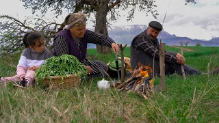 Collecting Wild Forest Garlic and Prepare a Seasoning That is Stored for Years