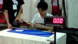 Wachirawit Chatwiriyacharoen 2x2 cube Final Round Average 4.86 s.@ Thailand Open 2011