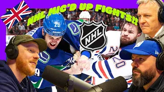 NHL Mic'd Up Fights REACTION!! | OFFICE BLOKES REACT!!